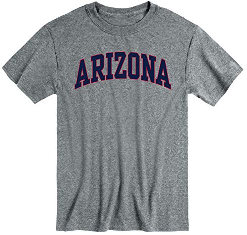Barnesmith University of Arizona Wildcats Short Sleeve Adult Unisex T-Shirt, Classic, Charcoal Grey, Large