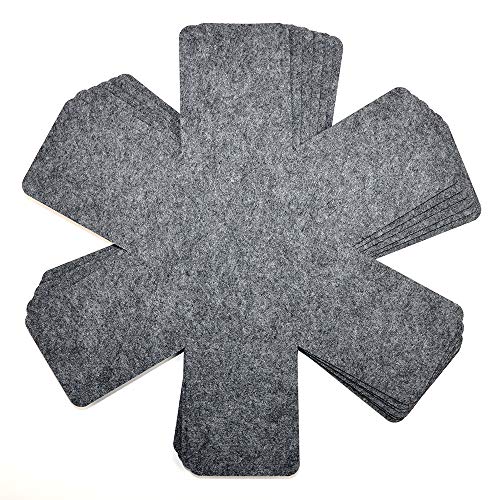 Violife Pfannenschoner Filz - 6er Set XL Pfannenschutz - Topf- und Stapelschutz für perfekten Pfannen Schutz - 35 cm Cover