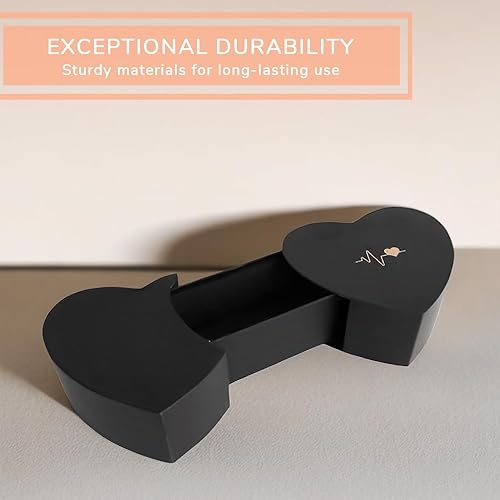 Miniatura 3 de BBJ WRAPS Caja de arreglos florales en forma de corazón doble con tapas, ramo floral, cajas de papel de embalaje para floristas en el día de San