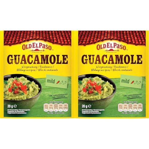 Old El Paso Guacamole Würzmischung – Fertiger Gewürzmix für einen Avocado-Dip – 1 x 20 g...