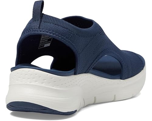 Skechers Women's Arch Fit - City Catch Womens Knit Slip-On Sandals, Navy, 8