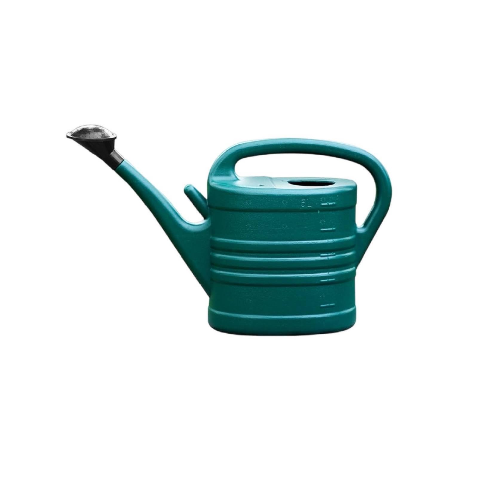 Langhalsig Gießkanne mit Sprühkopf, Dunkelgrün, 3L | Aus Plastik, praktisch, Kunststoffgießkanne, für Terrasse, Pflanzenliebhaber