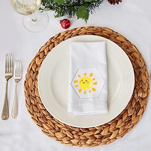 20 Pcs Hexagon Acrylic Place Cards, Clear Hexagon Acrylic Blanks Seating Cards, Acrylic Name Sign Blanks 2mm for Wedding Birthday Party Banquet, DIY Decoration