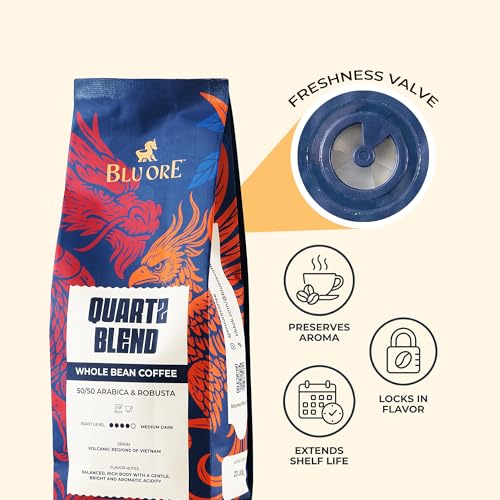 Café en Grano Blu Ore Quartz Blend 12 oz Tostado Medio miniatura 6