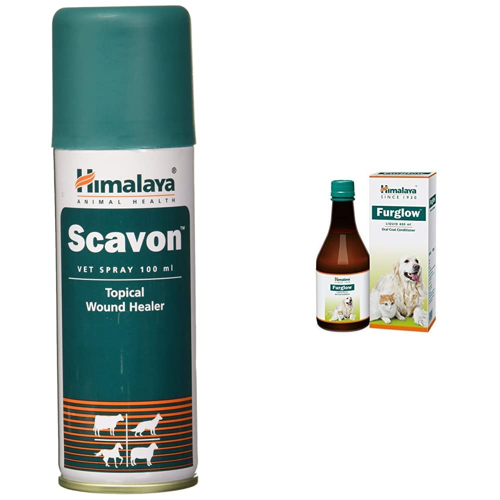 Himalaya Scavon Spray, 100 ml and Himalaya Furglow Skin and Coat Tonic 400 ml (B08GMS97KT) Amazon Price History, Amazon Price Tracker