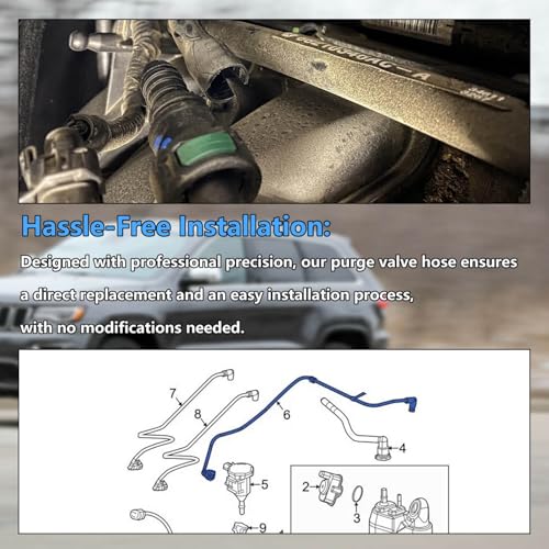 Image of Purge Hose for 2016-2019 Dodge Durango & Grand Cherokee, Replaces 68250915AD, Purge Valve Hose