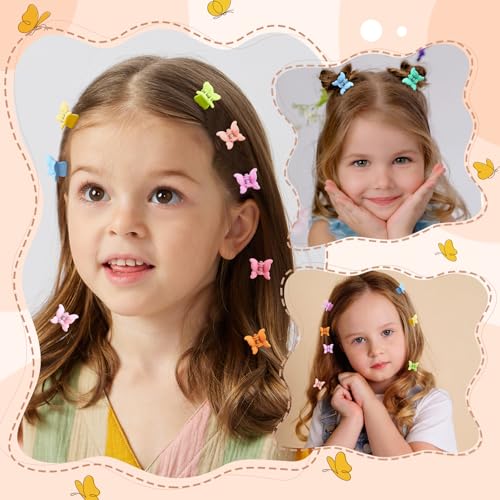 Set de accesorios para el cabello con pinzas mariposa miniatura 4