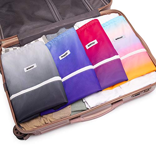 Image of WANDF Drawstring Backpack, Gym Sackpack for Sports (Rain bow) | Water-Resistant, Shopping, Yoga, Travel, Beach, Daily Carry