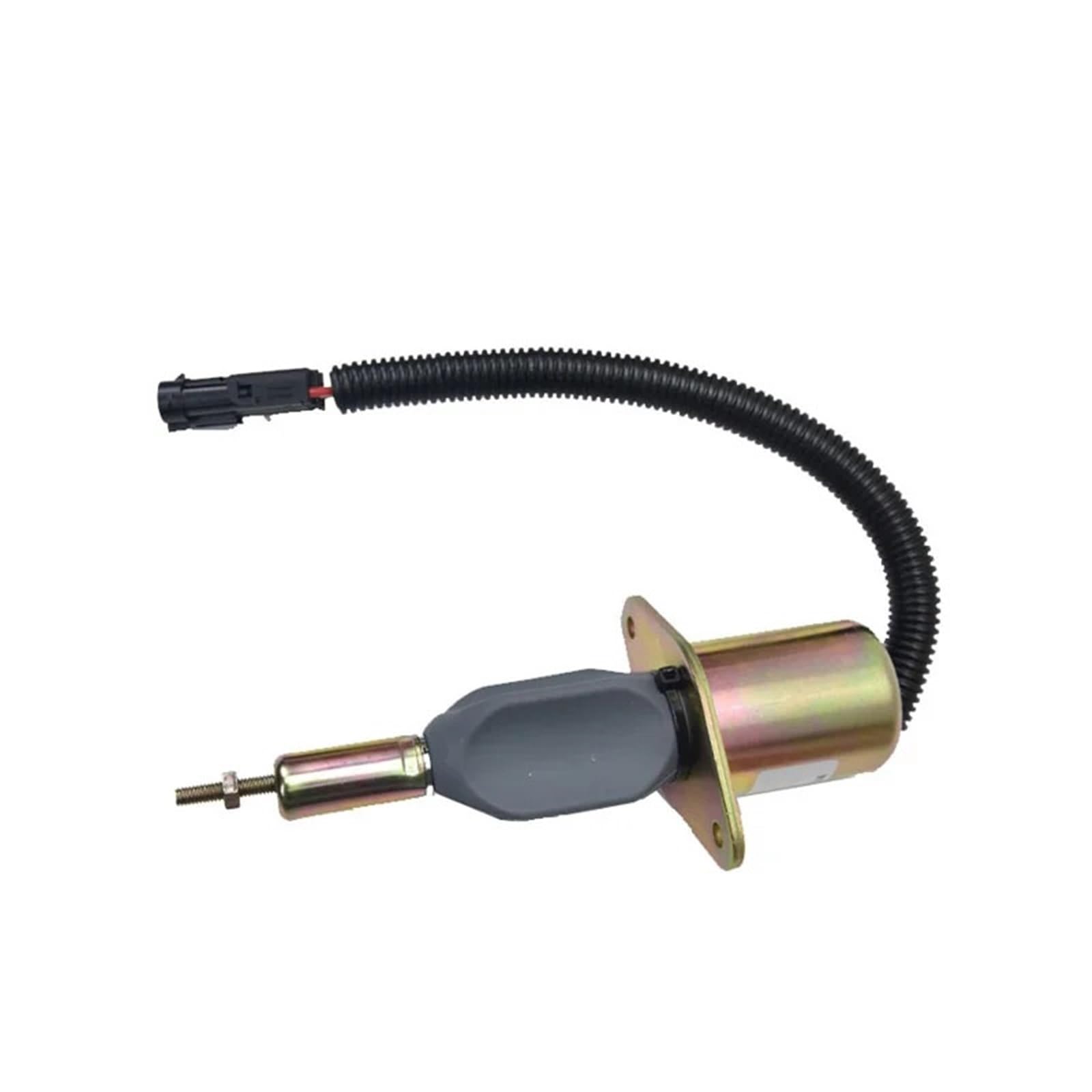 valve d'arrêt droite Électrovanne d'arrêt de carburant pour moteur groupe électrogène 12V 24V 3928161, vanne coupe, interrupteur commande, générateur(12V)