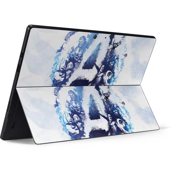 Skinit Decal Tablet Skin Compatible with Surface Pro 7 - Officially Licensed Marvel Avengers Blue Logo Design