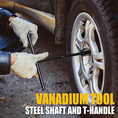 Pgroup T - Handle Metric Socket Wrench Set 6- Point (6Mm,7Mm,8Mm,9Mm,10Mm,11Mm,12Mm,13Mm,15Mm,17Mm,19Mm) Cr-V Steel Hex Socket For Motorcycle Car Repair (11 Pack) #TOP6