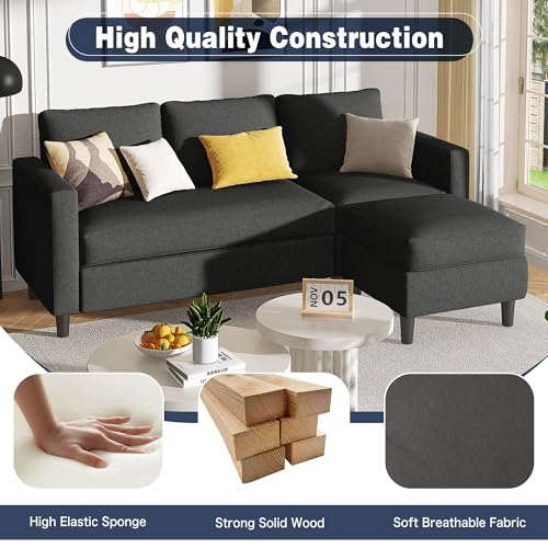 Image of Shintenchi Convertible Sofa Bed, Folding Futon Couch with Adjustable Backrest, Sleeper Recliner Loveseat, Modern Futon Couch, Sofa Cama, Couches for Living Room,Red
