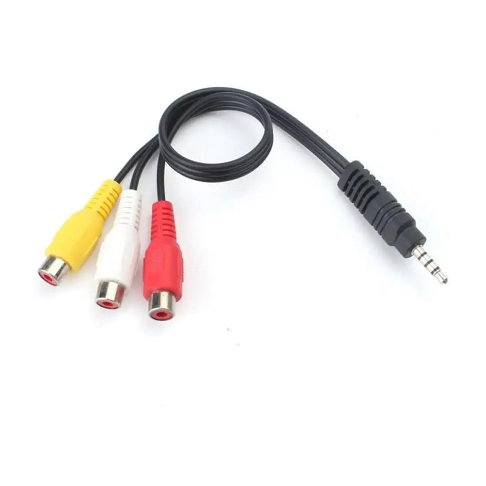 3,5 mm do 3 RCA AV Cable 4 bieguny TRRS Male to 3RCA Male Gold Plated Stereo Audio Video Cord for TV DVD Projector Camcorder 1,5 m/5ft