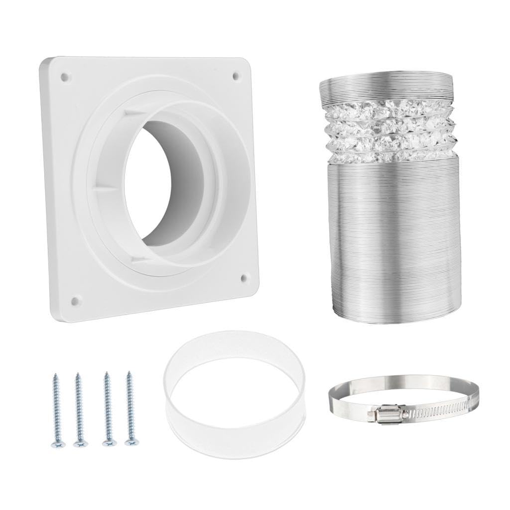 Vent Dryer Duct Connector Set for Wall Exhaust Vent Exhaust Fan Dryer Washer with Hose-image-42