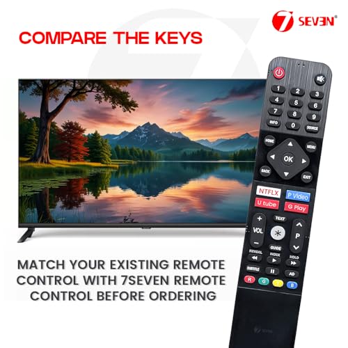 Image of 7SEVEN Compatible for Panasonic Tv Remote Control Original Suitable for Smart Android 4K LED UHD OLED HD Panasonic Television with OTT Hotkeys - Infrared Non Voice Command Remote Control