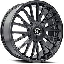 Kraze KR185 Double Down 22x8.5 5x112/5x4.5" +38mm Gloss Black Wheel Rim 22" Inch