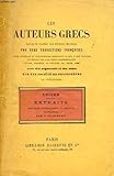 LES AUTEURS GRECS EXPLIQUES PAR UNE METHODE NOUVELLE, PAR DEUX TRADUCTIONS FRANCAISES, EXTRAITS DE LUCIEN, TIMON, LE SONGE, ICAROMENIPPE, CHARON