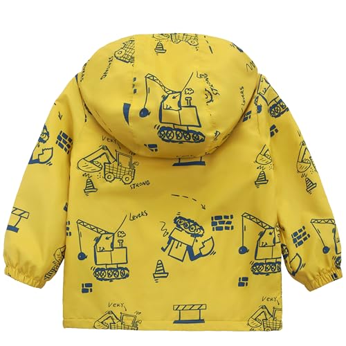 Rokka&Rolla Toddler Boys' Water-Resistant Fleece Lined Windbreaker Transitional Jacket2