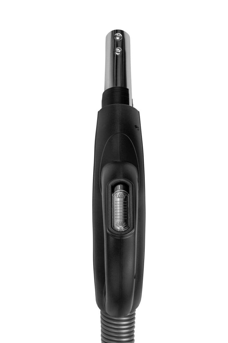 Kit d'accessoires de nettoyage : un tuyau d'aspiration central de 9 m, un tube télescopique avec clip, une brosse double fonction pour tapis et parquets