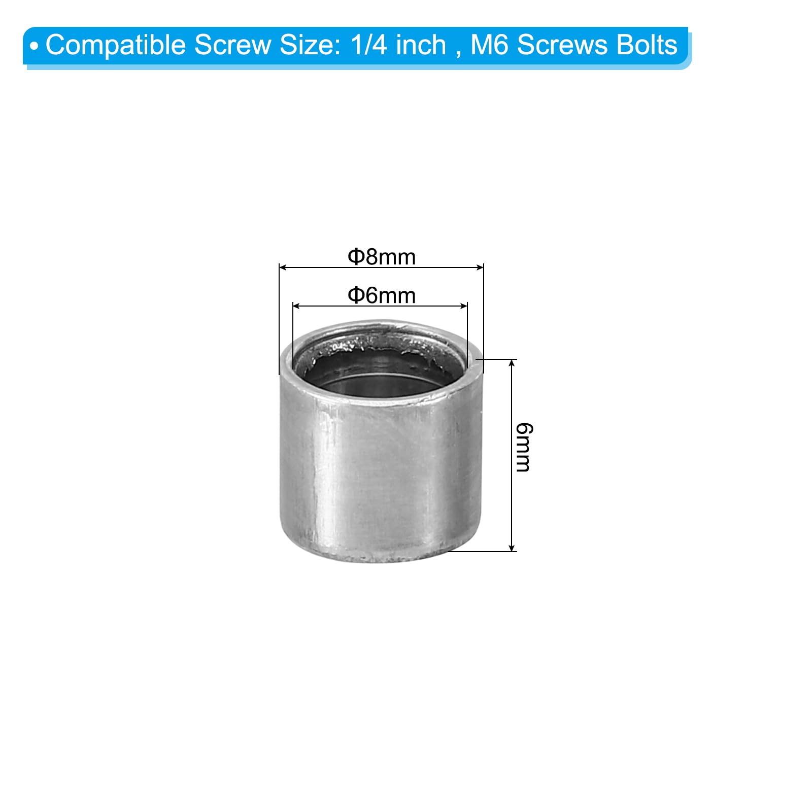 PATIKIL M6 Steel Spacers - Image 2