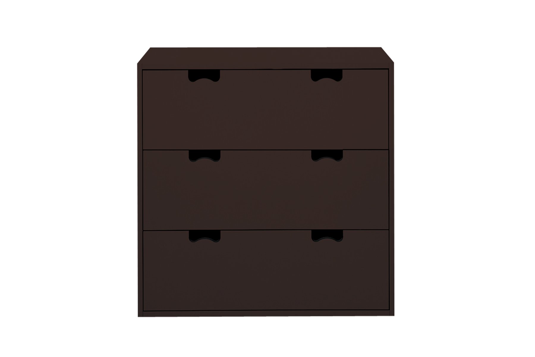 APRODZ Mango Wood Storage Cabinet Bow Chest of 3 Drawers for Living Room | Cocoa Brown-image-40