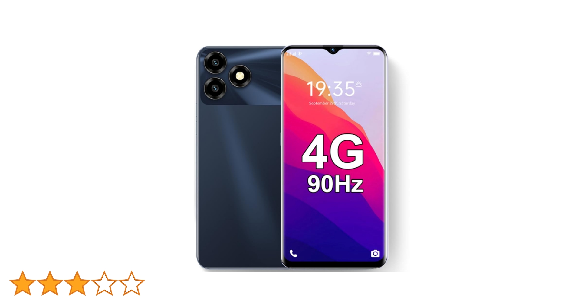 Amazon | スマホ SIMフリー 90Hz スマートフォン 8GBRAM+64GB
