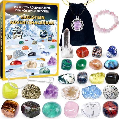 Adventskalender Kristalle, Adventskalender 2025 kinder mit 24 Tage...
