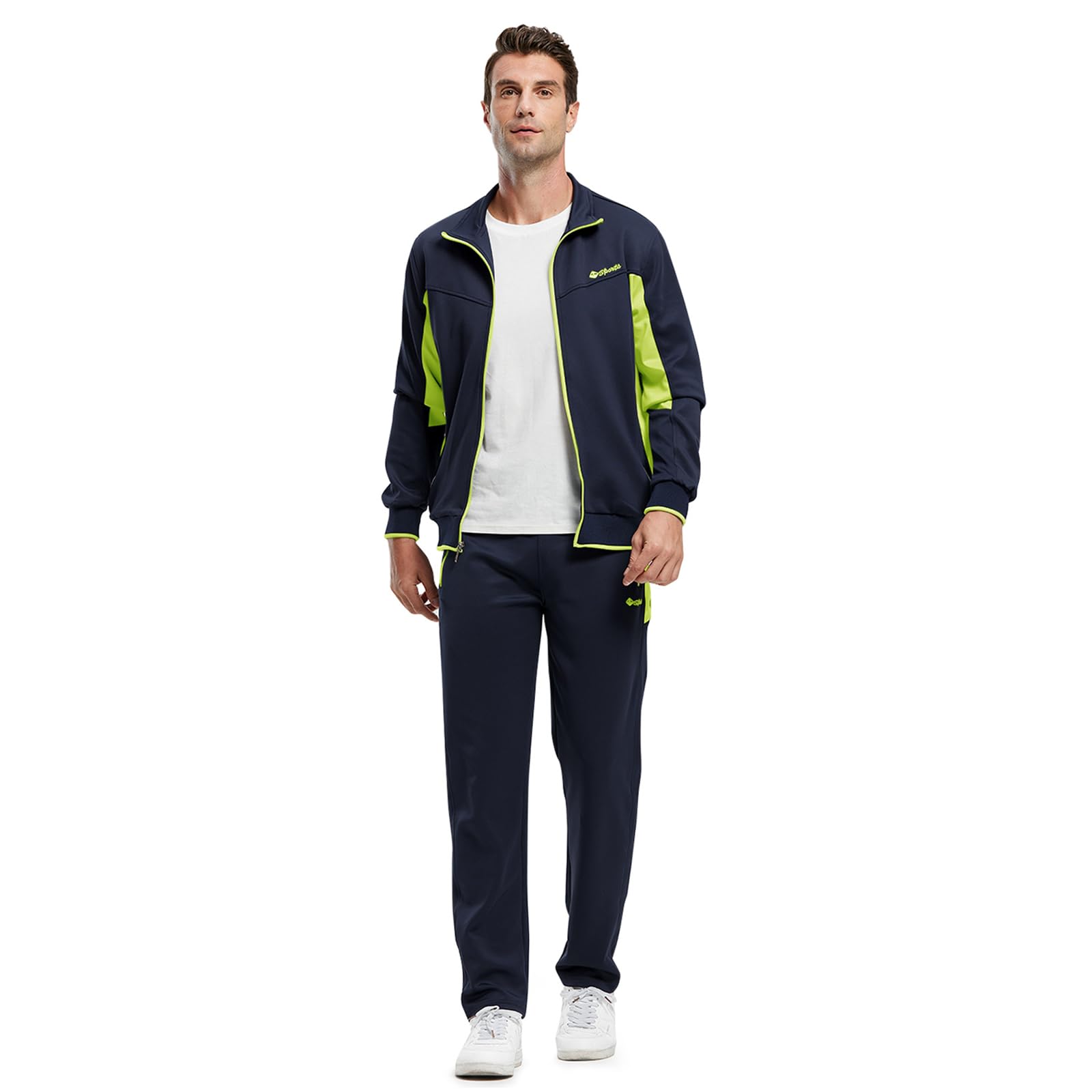 Rdruko Jogginganzug Herren Set Trainingsanzug Sportanzug Langarm Freizeitanzug Männer Tracksuit für Fußball Gym