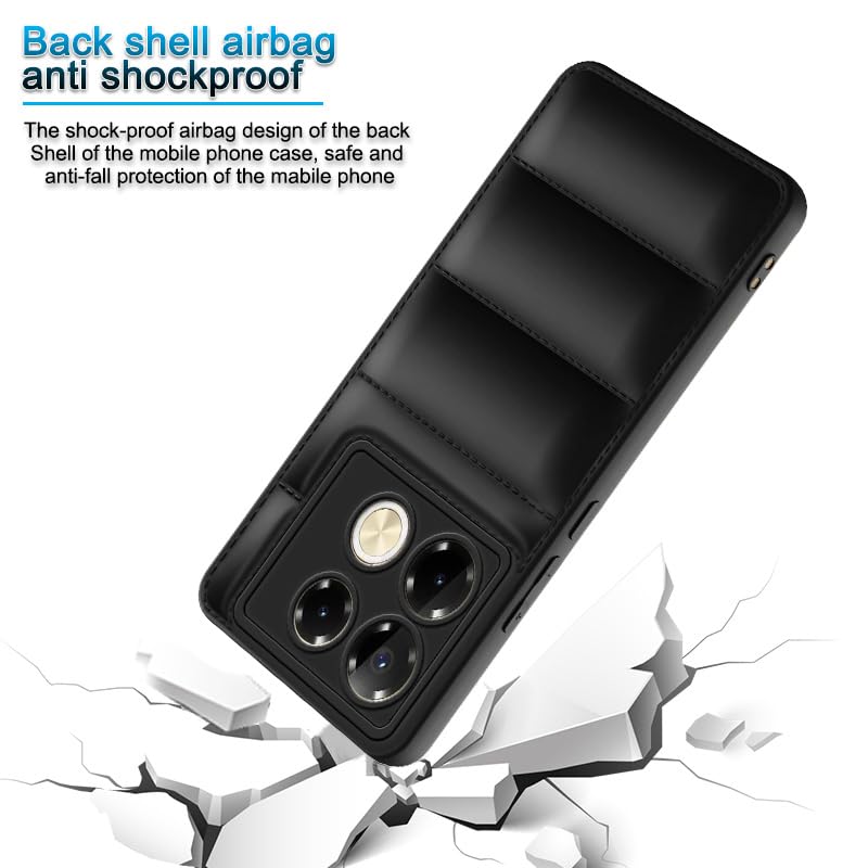 Plus Puffer Case for Infinix Note 40 Pro 5G - Black - Image 5