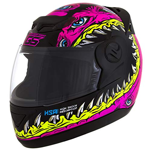 Pro Tork Capacete Evolution G6 Jaws 58 Preto/Rosa