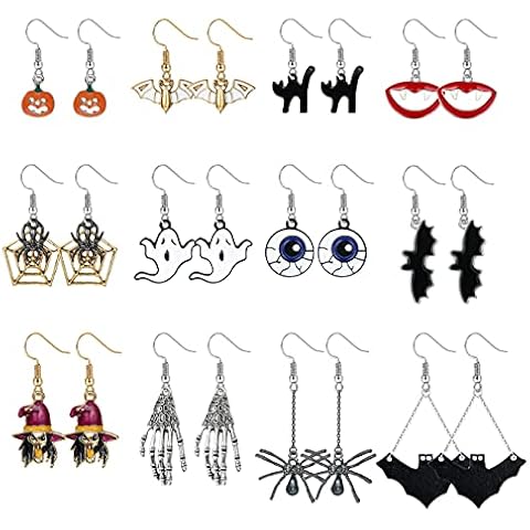 JeweBella Pendientes Halloween 12 Pares Cover