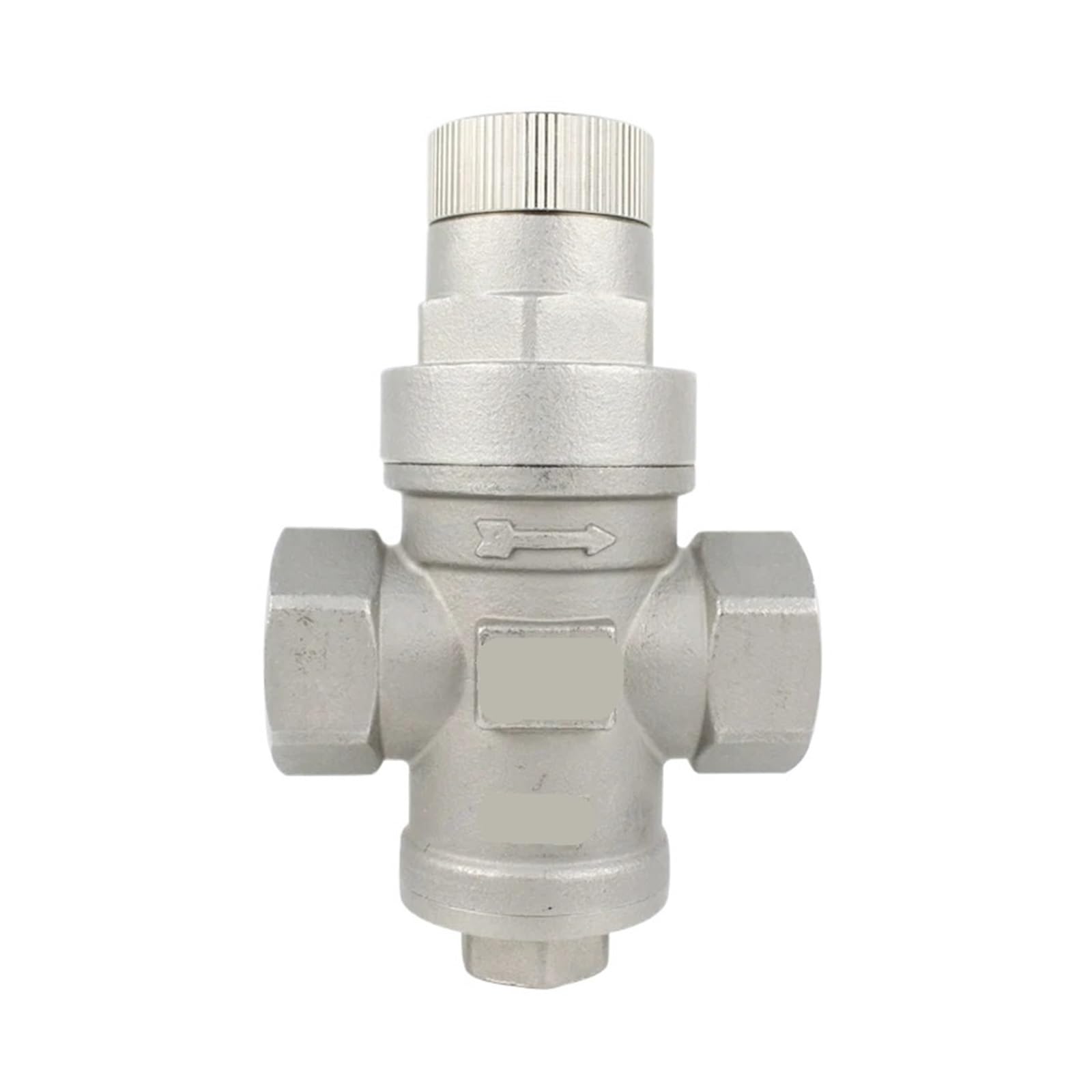 Wuuxlizmx Dn15 Pressure Reducing Valve 1/2" 3/4'' Stainless Steel 304 Pressure Reducing Valve Rd-34B For Water Oil Dn20 Direct-Acting 1.6Mpa G Threaded(,No Pressure Gauge)