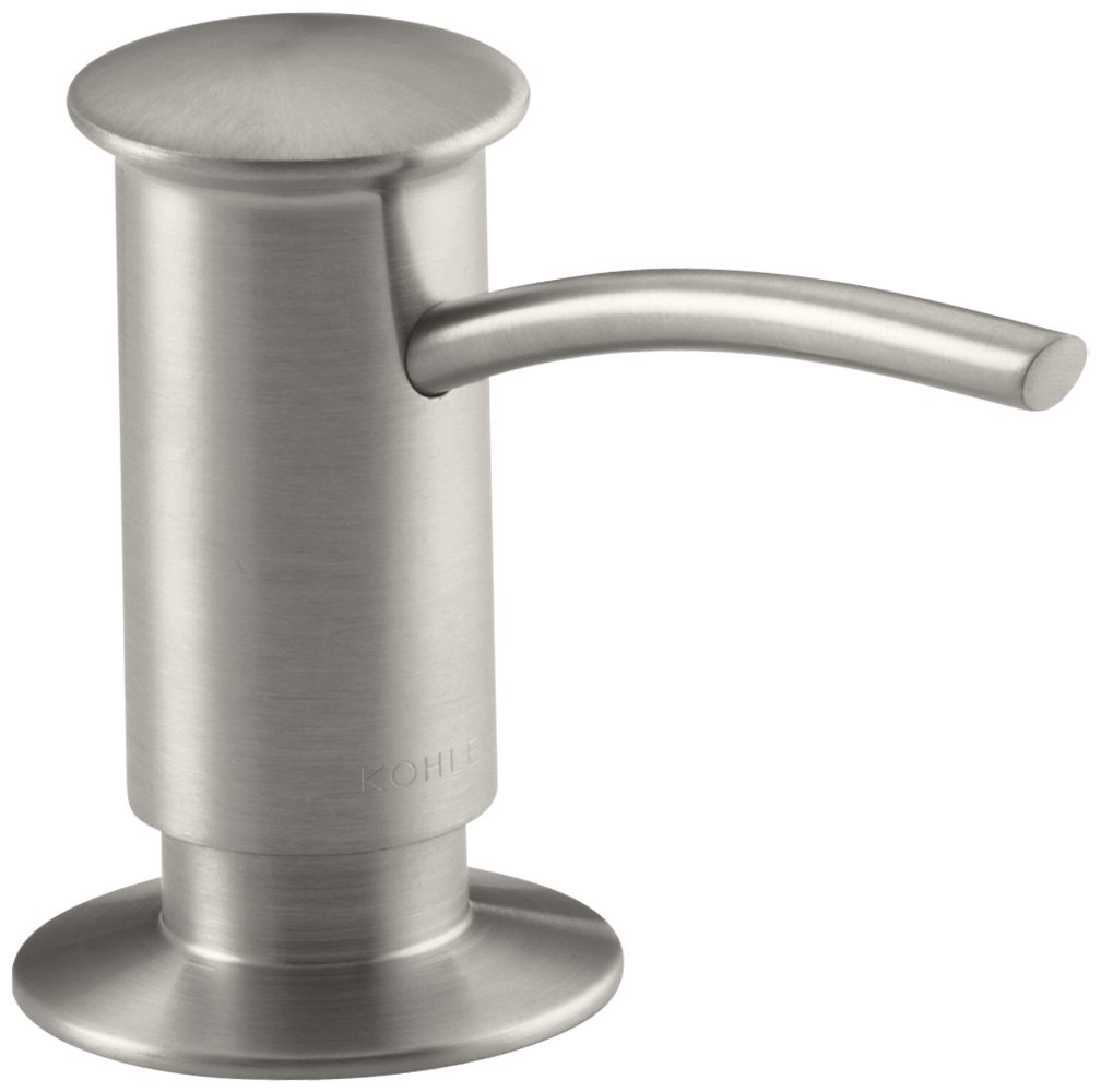 KOHLER K-1895-C-VS Soap or Lotion Dispenser with Contemporary Design (Clam Shell Packed), Vibrant Stainless