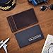 Tolredo Pilot Log Book TL-SP-30 Flight Standard Logbook Top Grain Cow Leather Refillable Bleedproof Paper 96 Pages Aviation Notebook for FAA Documentation (Stressed Walnut, 9