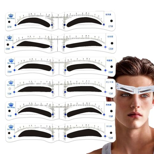 Plantilla de cejas perfecta - Plantillas de cejas reutilizables, fáciles de usar para hombres, principiantes, herramienta de maquillaje, peinado, accesorio de modelado preciso | para cosmétic