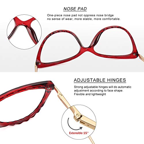 Wowsun Sexy Cute Crystal Cat Eye Glasses Frame For Women Non-Prescription Fake Eyeglasses Eyewear Frame With Clear Lens thumb #3