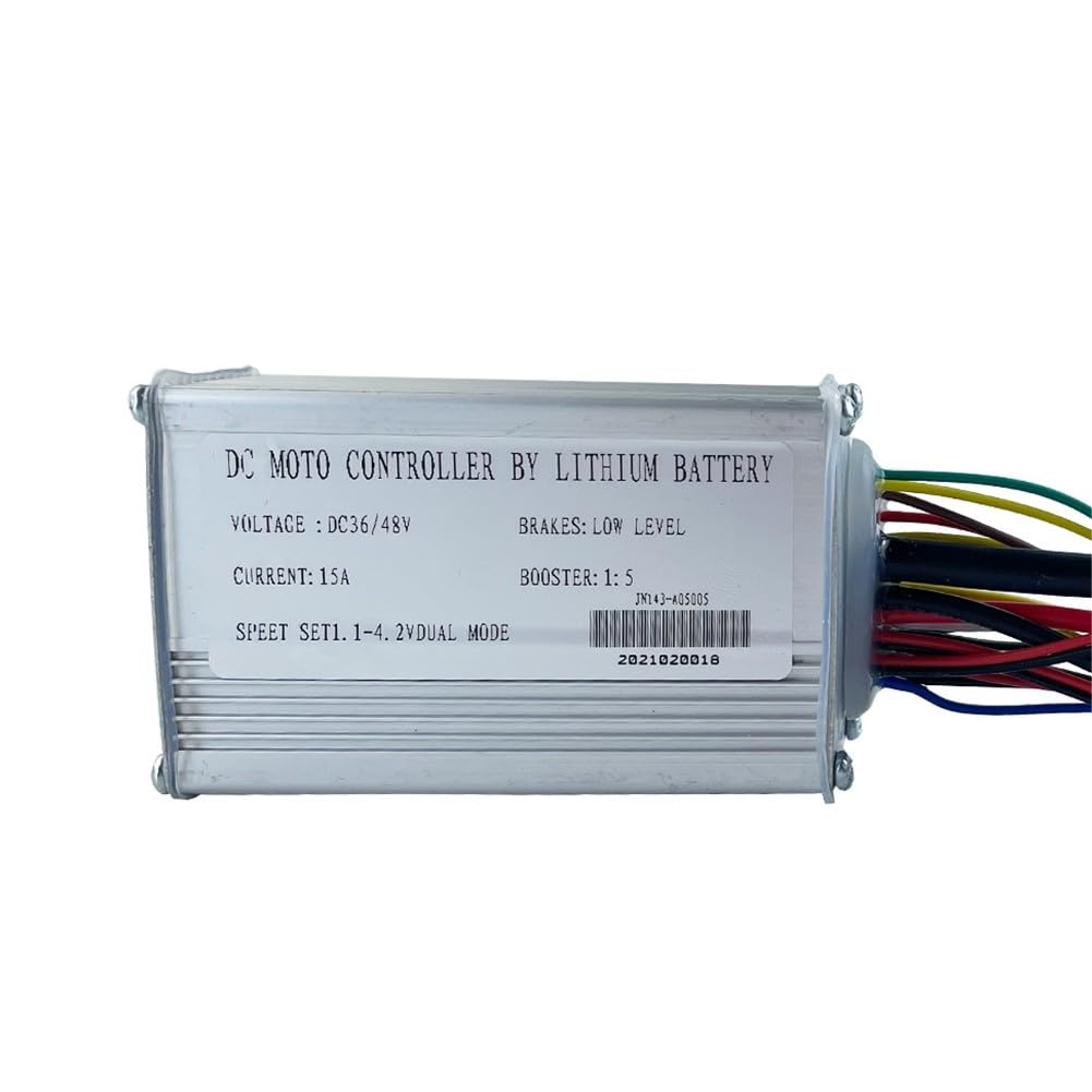 E-Bike Controller 36V/48V 250W 15A mit LED S800 Display, 8 PAS Sensor, Gasgriff und Bremshebel, Wasserdicht für E-Bike Umrüstung, Schwarz Silber