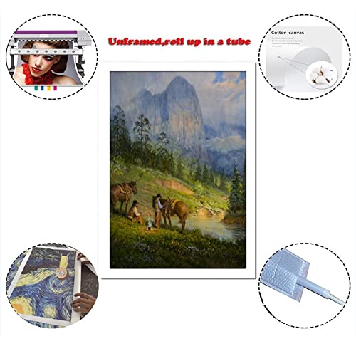 Bne Cowboy Coffee Western American Canvas Art Poster And Wall Art Picture Print Modern Family Bedroom Decor Posters 16X24Inch(40X60Cm) #TOP1