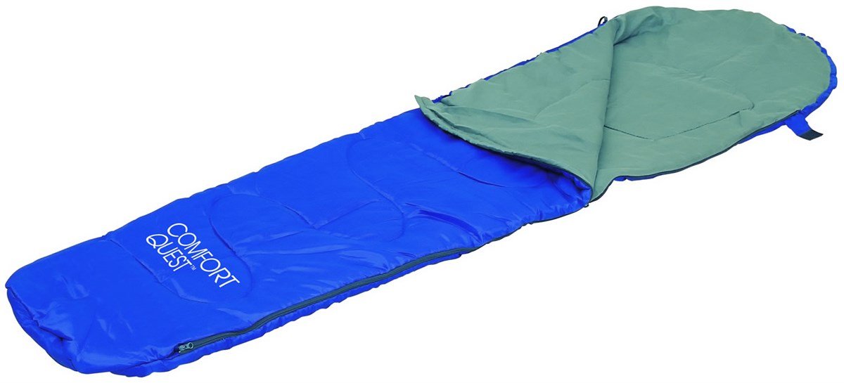 Bestway Erwachsene Schlafsack Comfort Quest Mummy Style 221 x 76 x 51 cm, Blau/Grau, M, 67069 Sport & Freizeit