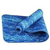 TPE rutschfeste Fitness-Matte, 8 Mm Verdickende Und Verbreiternde Yogamatte FüR AnfäNger, Tarn-Krabbelmatte Und Picknick-Matte,#4