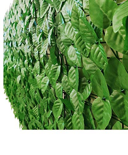 Image of Artificial Grass Fence Trellis with Leaves for Garden, Balcony (1 Piece) I Expandable Plant Fence Privacy I UV Protected I Garden Decoration Item (Green, expands to 3 Meter x 1 Meter)