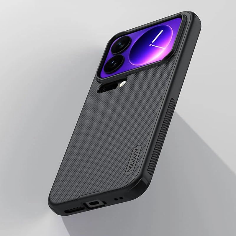 Image of Nillkin Case for Xiaomi Mi 17 (6.3 inch Inch) Super Frosted Shield Pro Hard Back Soft Border (PC + TPU) Shock Absorb Cover Raised Bezel Camera Protect Black Color | Super Frosted Shield Pro, Hard Back Soft Border (PC + TPU), Shock Absorb Cover, Raised Bezel Camera Protect