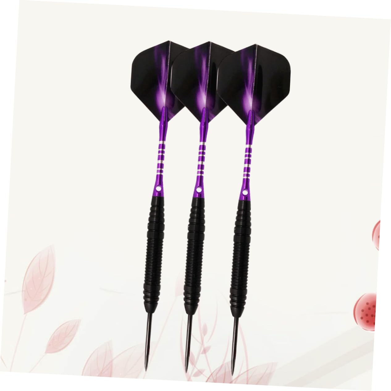ibasenice Alloy Set Professional Needle Tipped Shafts Standard Flights Signs for Dartboard Pin Type Flights Purple