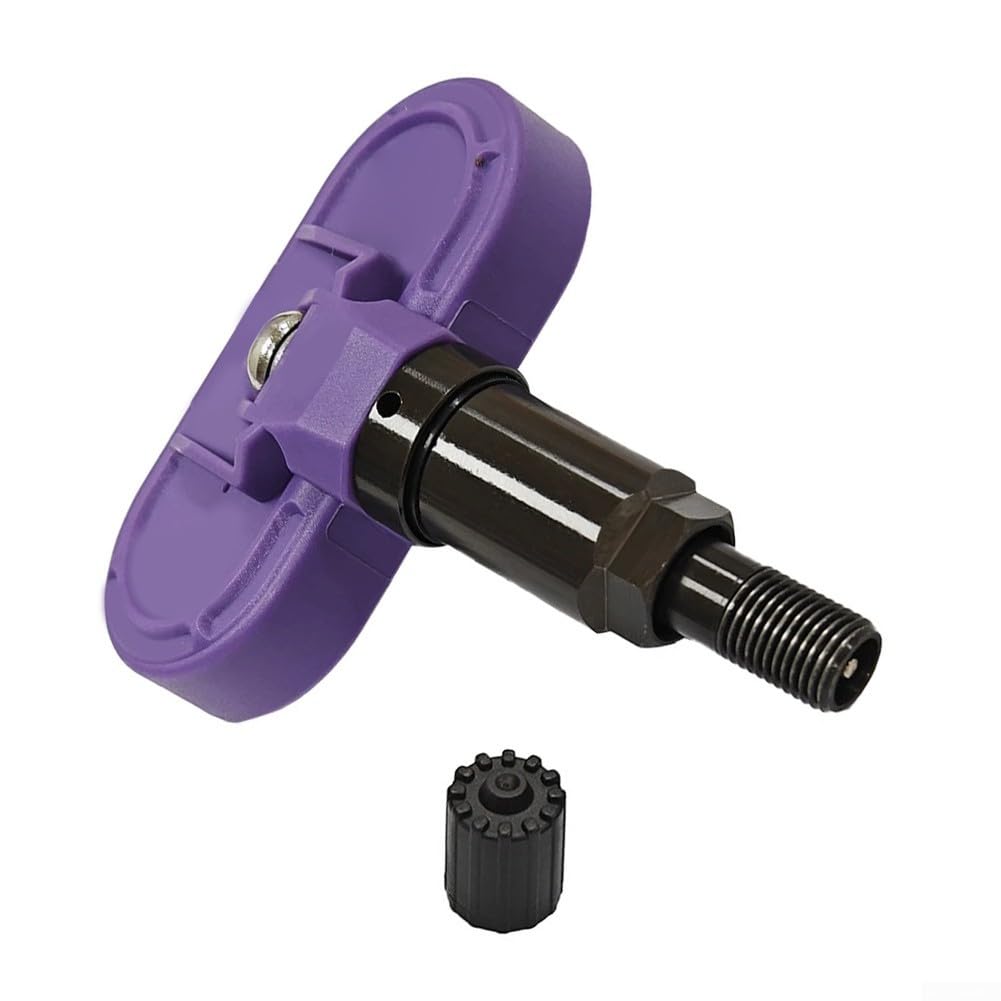 Valvola in metallo per sensore TPMS per Tesla, valvola in metallo di ricambio per auto (viola) | Pre-programmato, nessuna calibrazione necessaria, connessione automatica, per modello 3/Y/S/X, facile da montare