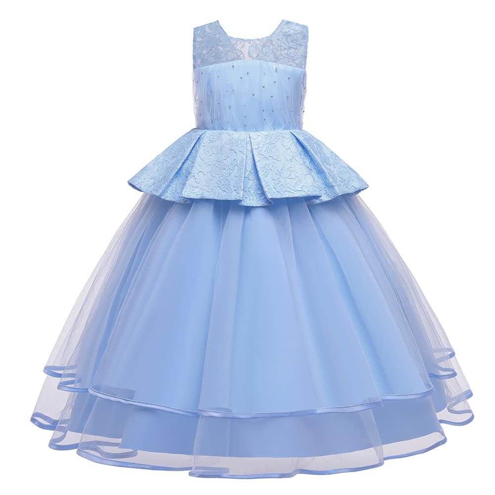 Vestidos de comunión y bodas para que tu niña deslumbre como invitada de azul 7
