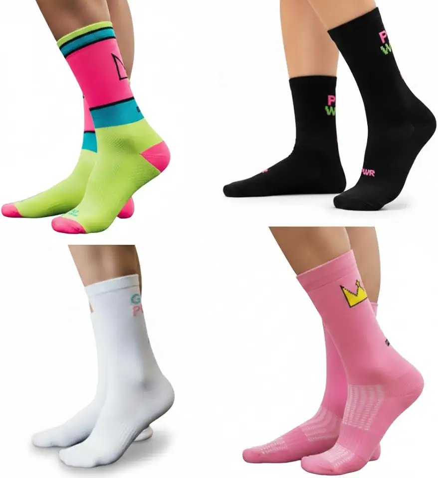 Meia Poliamida Corrida Feminino Cano Medio Compressão Top Ciclismo Bike Academia Tamanho Único 35 ao 43 Anti Bolhas Esportiva Sport Performance Feminina