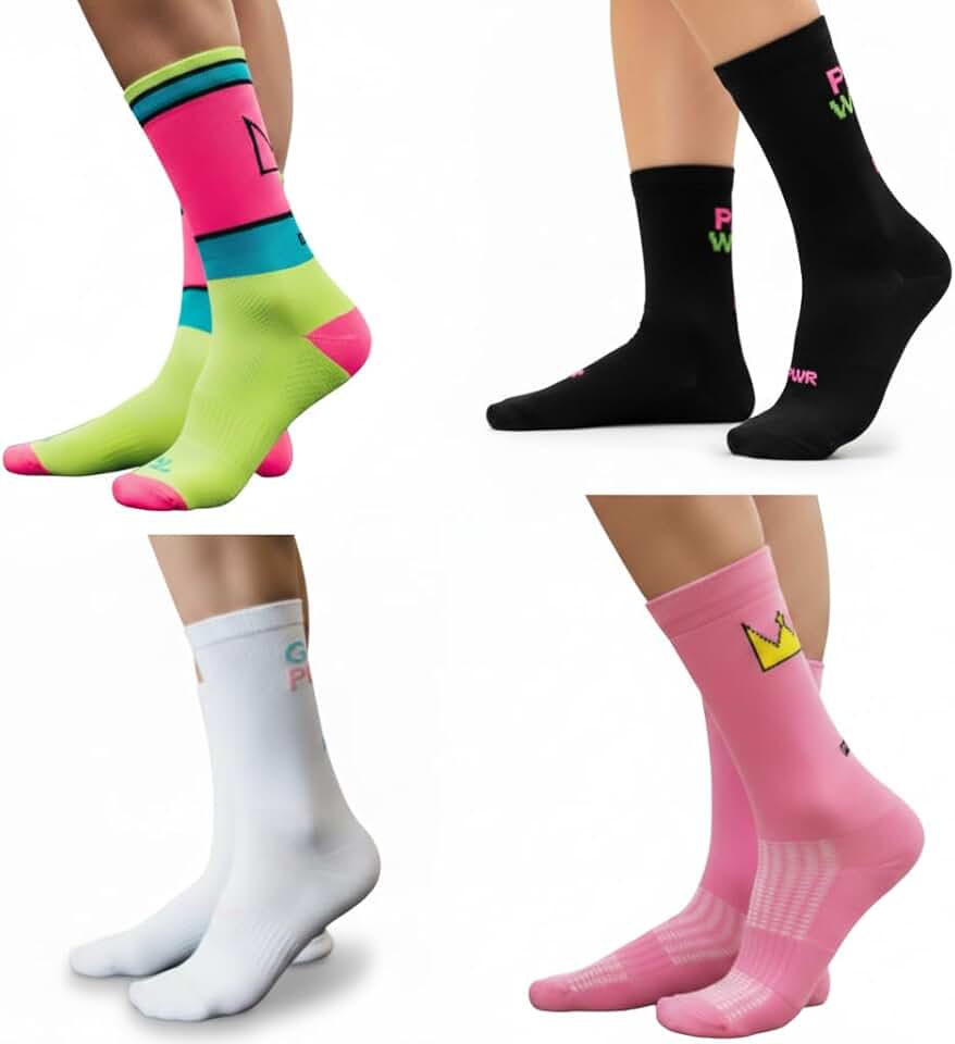 Meia Poliamida Corrida Feminino Cano Medio Compressão Top Ciclismo Bike Academia Tamanho Único 35 ao 43 Anti Bolhas Esportiva Sport Performance Feminina