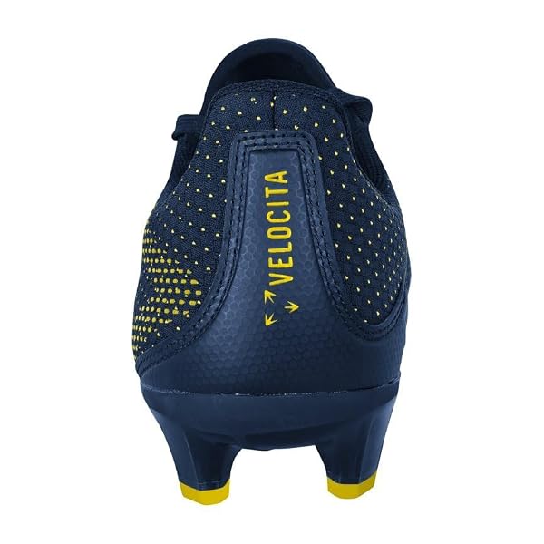 Umbro Men's Velocita Matrix Club FG Soccer Cleat, Navy/Blazing Yellow, 10 by Umbro - Used condition - Image 4