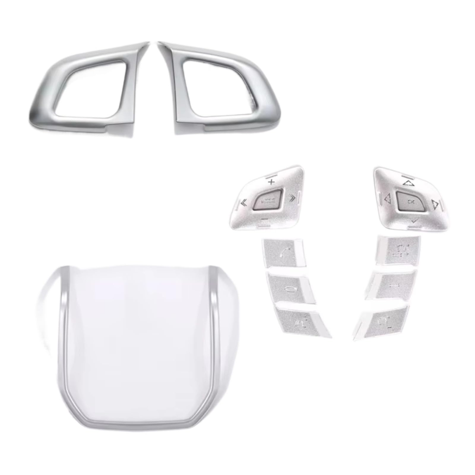 Car Interior Moulding Trim for Land for Rover for Range for for Evoque 12-18 Car Steering Wheel Decorative Sequins Stickers(All)