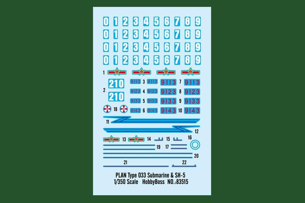 Hobby Boss Plan Type 33 Submarine and SH-5 Boat Model Building Kit